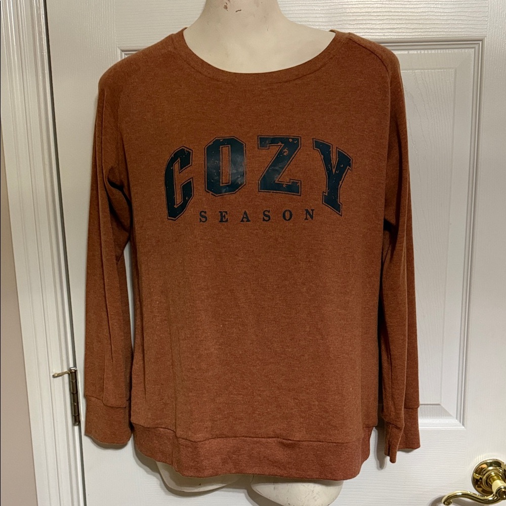 Cozy Season Brown Sweatshirt